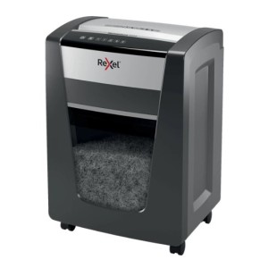 Rexel Momentum X420 triturador de papel Corte cruzado Negro, Plata