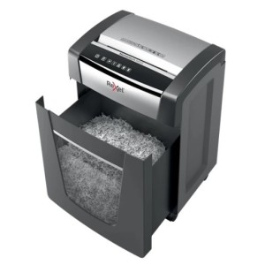 Rexel Momentum X420 triturador de papel Corte cruzado Negro, Plata