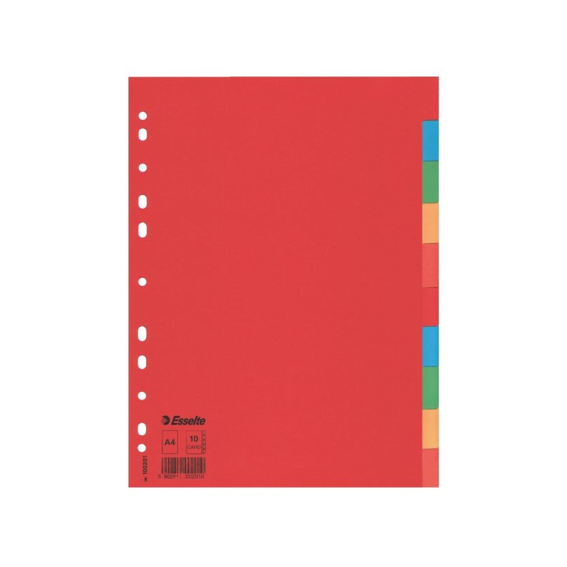 Esselte Multicoloured Card Dividers divisor Multicolor 1 pieza(s)