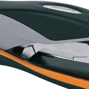 Rexel Grapadora Optima 40 sin esfuerzo plateada negra