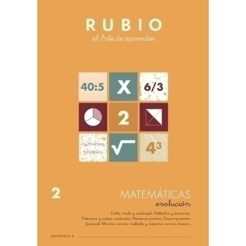 CUADERNO RUBIO A4 MATEMATIC. EVOLUCION 2 - Pack de 10 unidades