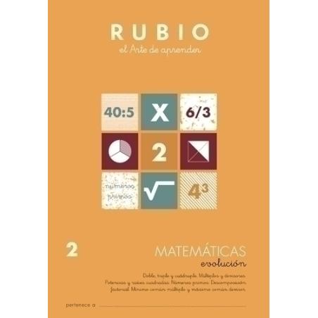 CUADERNO RUBIO A4 MATEMATIC. EVOLUCION 2 - Pack de 10 unidades