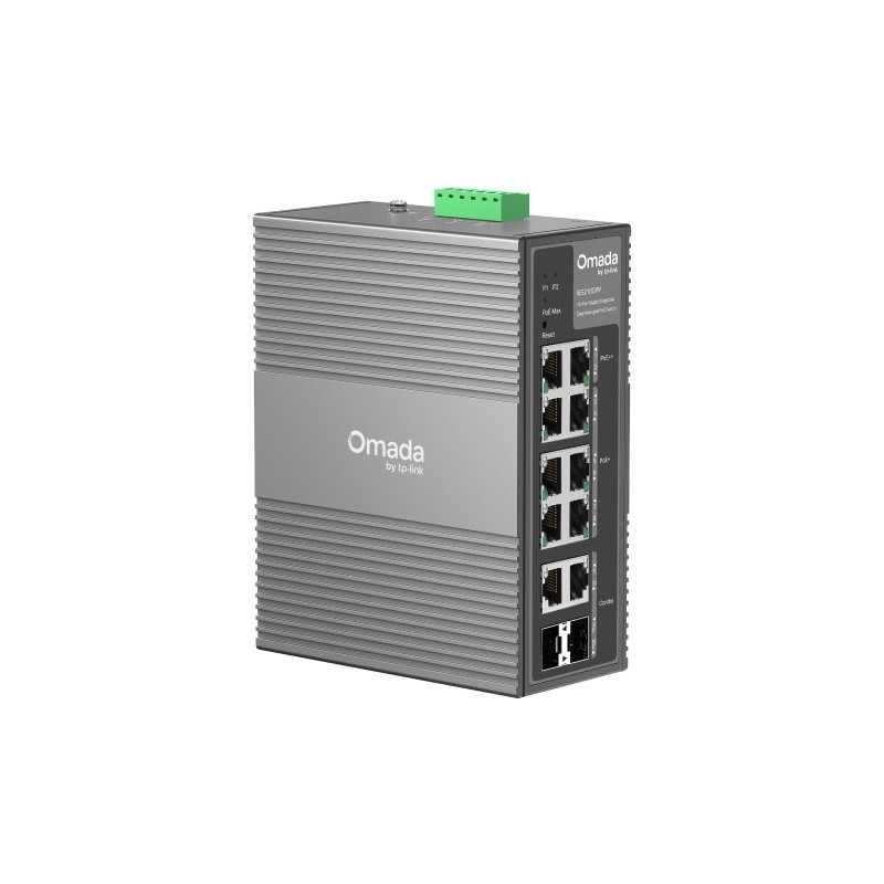 TP-Link Omada IES210GPP switch Gestionado Gigabit Ethernet (10 100 1000) Energía sobre Ethernet (PoE) DIN rail Gris