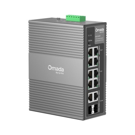 TP-Link Omada IES210GPP switch Gestionado Gigabit Ethernet (10 100 1000) Energía sobre Ethernet (PoE) DIN rail Gris