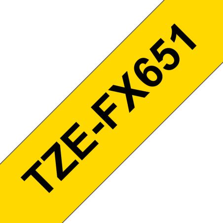 TZE-FX651 cinta para impresora de etiquetas Negro sobre amarillo TZ