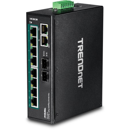TI-PG102 switch No administrado Gigabit Ethernet (10/100/1000) Energía sobre Ethernet (PoE) Negro