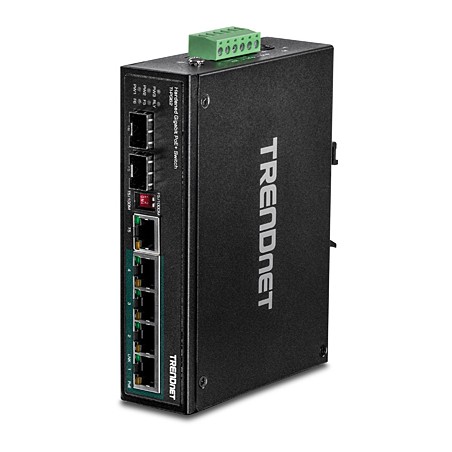 TI-PG62 switch No administrado Gigabit Ethernet (10/100/1000) Energía sobre Ethernet (PoE) Negro
