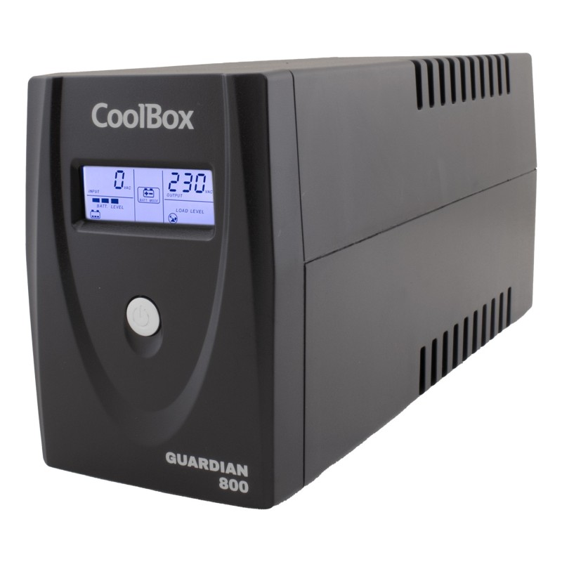 CoolBox SAI Guardian 3 LCD 800VA 480W 2 Schukos + Software