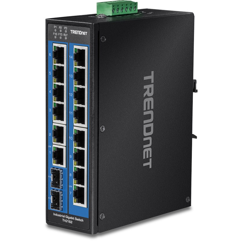 TI-G162 switch Gigabit Ethernet (10/100/1000) Negro