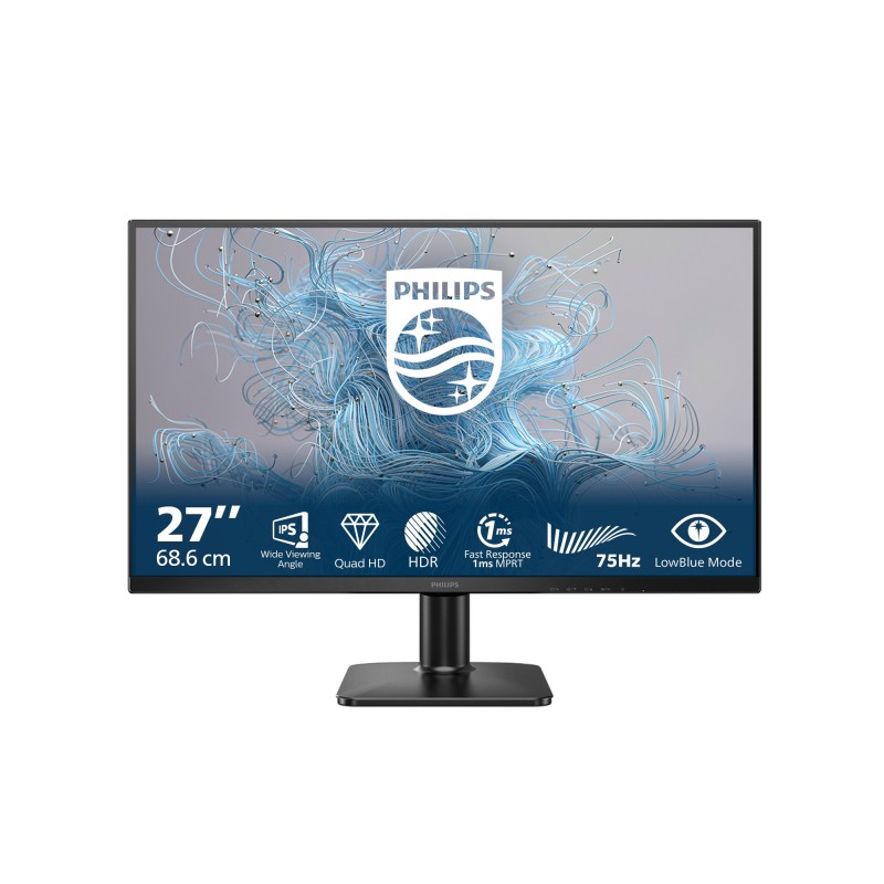 Philips 1000 series 27E2N1500L 00 pantalla para PC 68,6 cm (27") 2560 x 1440 Pixeles Quad HD LED Negro