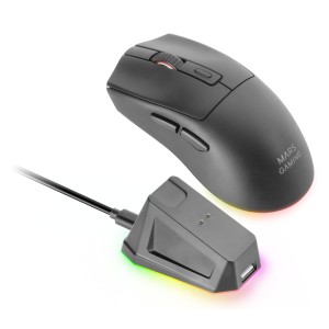 Mars Gaming MM-T3 ratón Juego mano derecha RF Wireless + Bluetooth + USB Type-A Óptico 14400 DPI