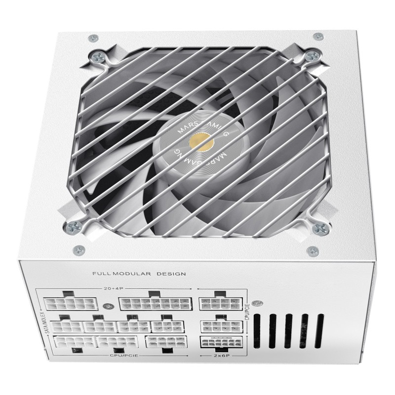 Mars Gaming MPB850PSIW unidad de fuente de alimentación 850 W 24-pin ATX ATX Blanco
