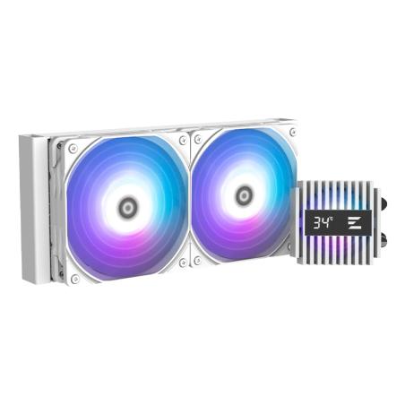 ALPHA2 A24 WHITE sistema de refrigeración para ordenador Procesador Sistema de refrigeración líquida todo en uno 12 cm Blanco