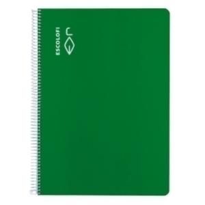 BLOCK ESCOLOFI A4 80h PT.2,5 70g VERDE - Pack de 5 unidades