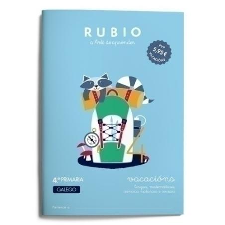 CUADERNO RUBIO GAL.VACACIONS 4º PRIM. - Pack de 5 unidades