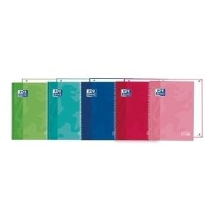 BLOC OXF. EU.BOOK 1 A4 80h HZ. SURTIDO - Pack de 5 unidades