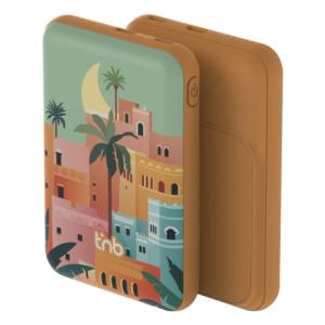 PBUMAG5AST Polímero de litio 5000 mAh Cargador inalámbrico Beige, Azul, Naranja