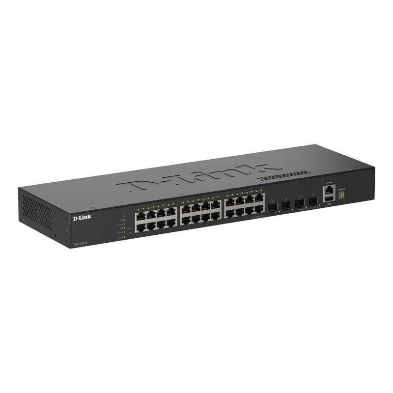 D-Link DGS-1530-28 E switch Gestionado L2 Gigabit Ethernet (10 100 1000) Negro