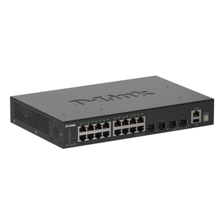 D-Link DGS-1530-20 E switch Gestionado L2 Gigabit Ethernet (10 100 1000) Negro