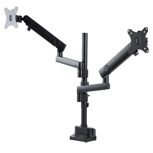 StarTech.com Brazo de Soporte para Dos Monitores - Base Soporte de Movimiento Articulado y Altura Ajustable para 2 Monitores