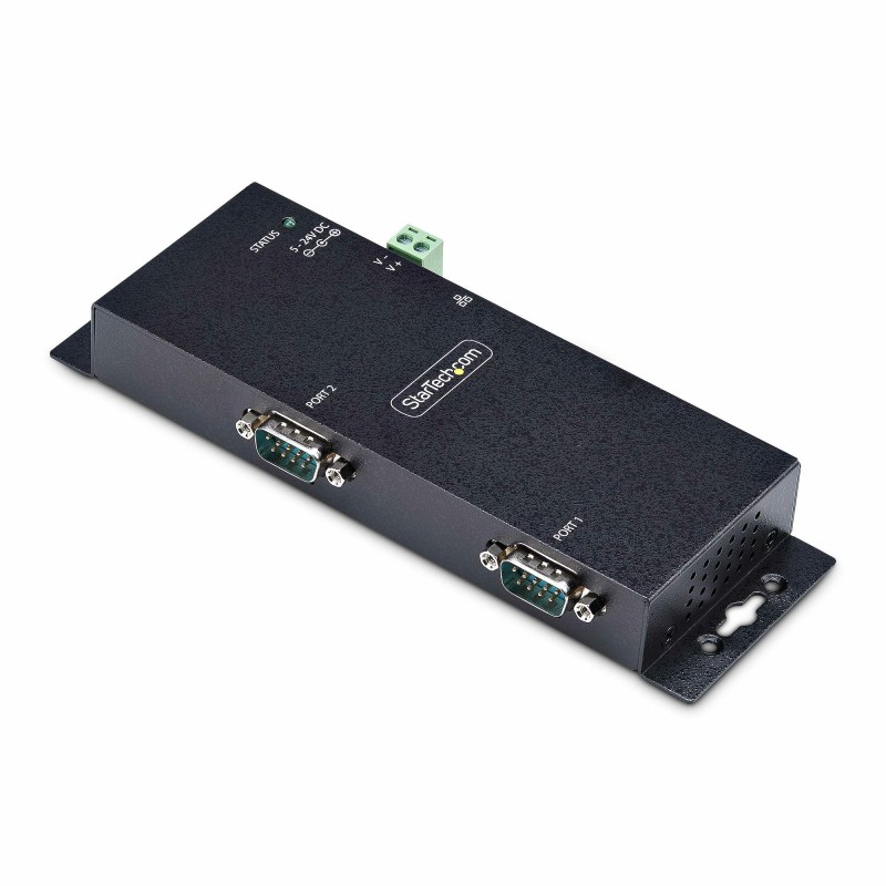 StarTech.com Adaptador Serie a Ethernet - Conversor RJ45 LAN IP a DB9 RS232 - Servidor de Dispositivos Serie de 2 Puertos -