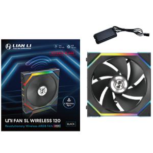 UNI FAN SL Wireless 120 Reverse Blade Carcasa del ordenador Ventilador 12 cm Negro 1 pieza(s)