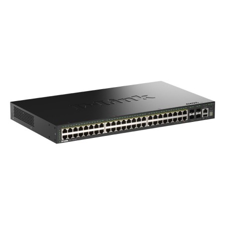 D-Link DGS-1530-52P E switch Gestionado L2 Gigabit Ethernet (10 100 1000) Energía sobre Ethernet (PoE) Negro