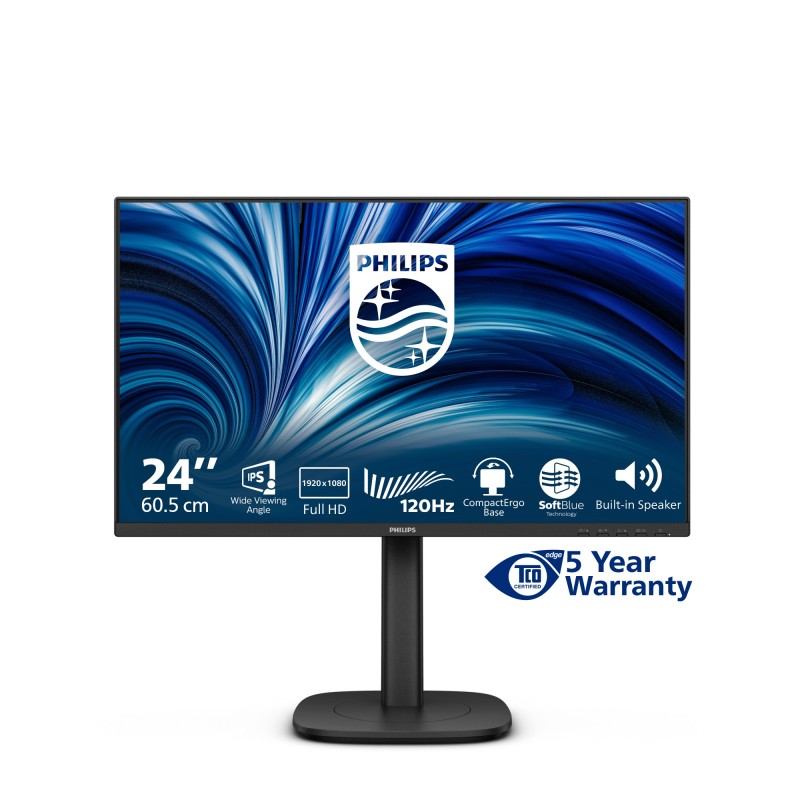 Philips 3000 series 24B2N3200J 00 pantalla para PC 60,5 cm (23.8") 1920 x 1080 Pixeles Full HD LCD Negro