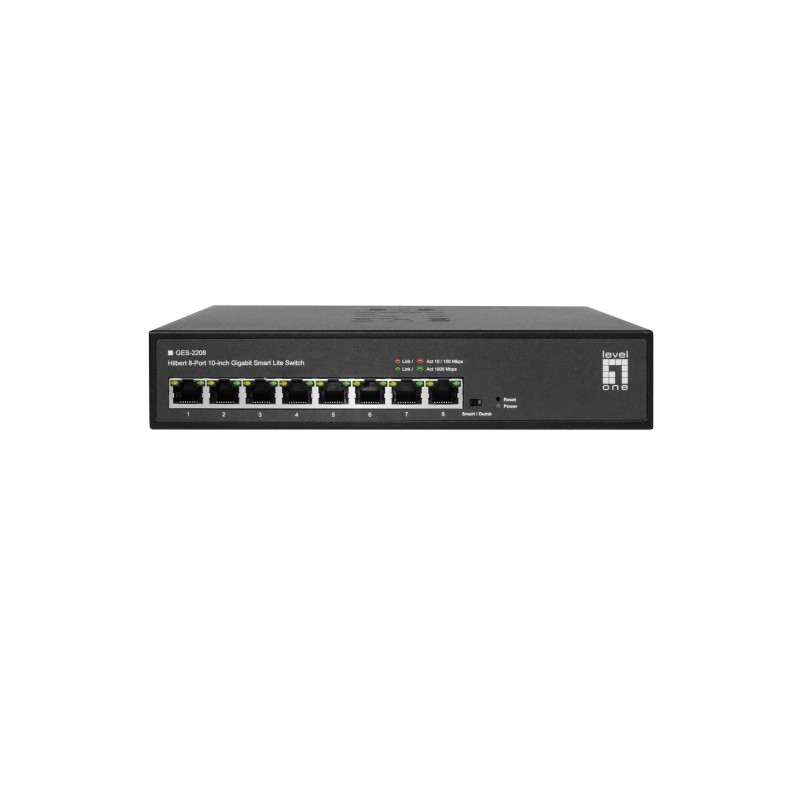 LevelOne GES-2208 switch Gestionado L2 Gigabit Ethernet (10 100 1000) Negro