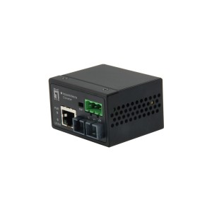 LevelOne IEC-4301 convertidor de medio 100 Mbit s Monomodo Negro