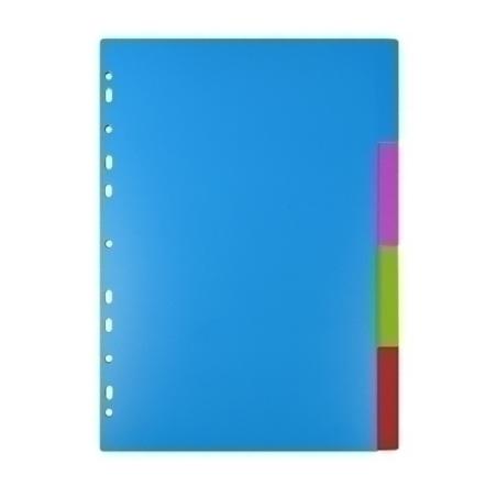 SEPARADORES SENFORT DYNAMIC PP OPACO A4 - Pack de 5 unidades