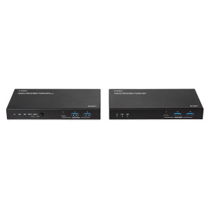Lindy 39365 ampliador de red Transmisor y receptor de red Negro