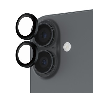 PanzerGlass ® Hoops® Black Camera Lens Protector iPhone 17 | iPhone 16 | 16 Plus Protector de pantalla Apple 1 pieza(s)