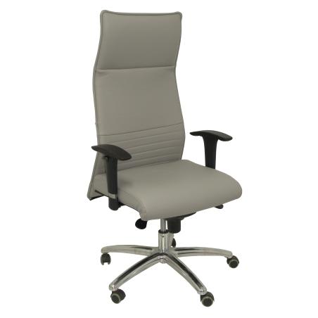Sillón Albacete XL piel gris oscuro hasta 160kg
