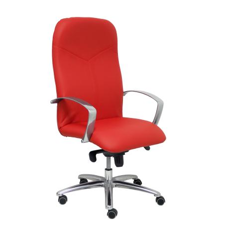 Sillón Caudete piel rojo ferrari