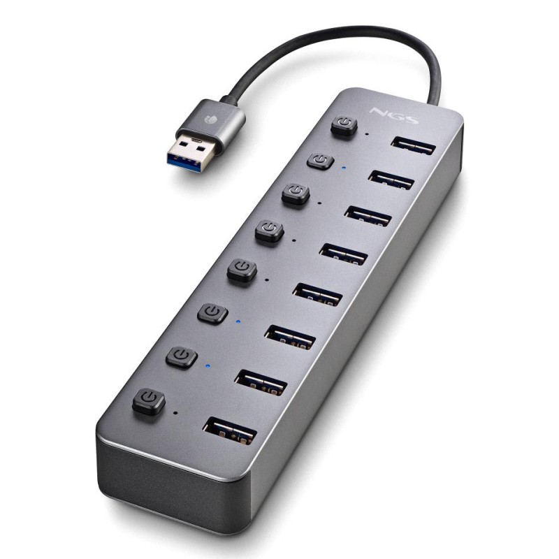IHUB 8 USB 2.0 Type-A 5000 Mbit/s Negro