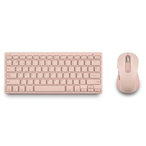 FANTASY (QUERTY, ES) teclado Ratón incluido Universal RF Wireless + Bluetooth QWERTY Español Rosa