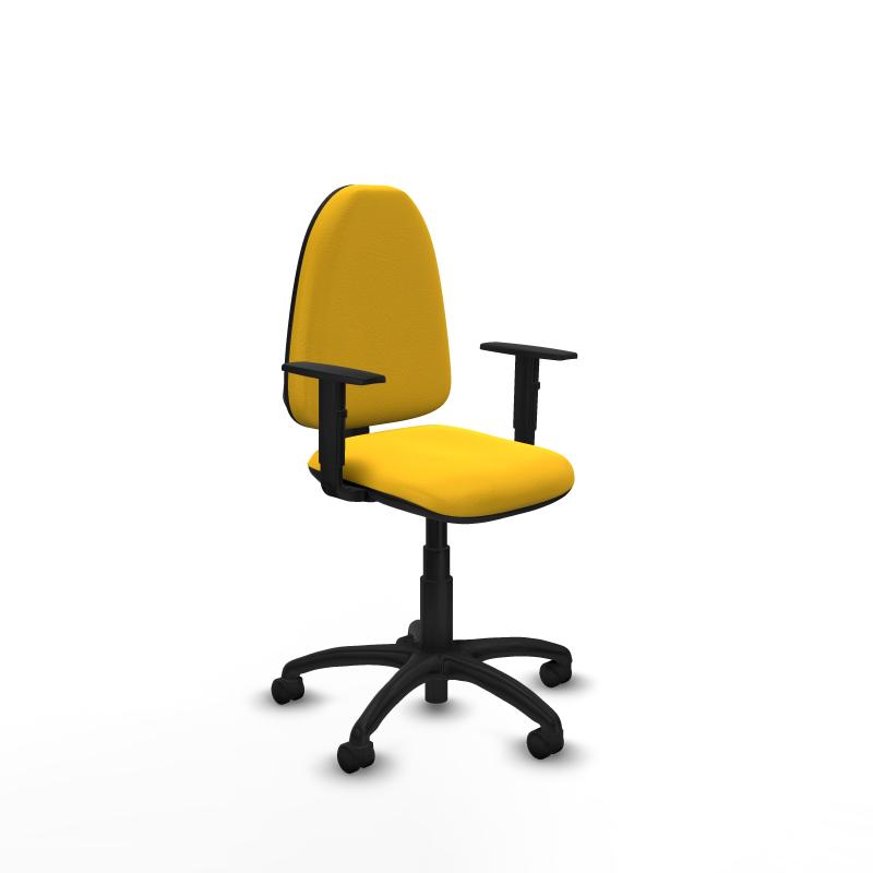 Aına CP similpiel amarillo brazos 1D base poliamida ruedas nailon 50mm