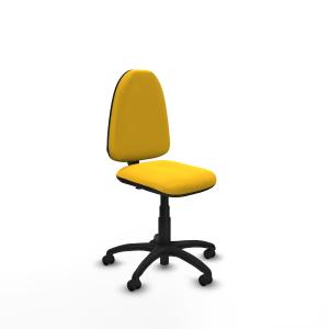 Aına CP similpiel amarillo sin brazos base poliamida ruedas engomadas 50mm