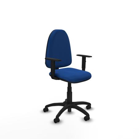 Aına CP similpiel azul brazos 1D base poliamida ruedas engomadas 50mm