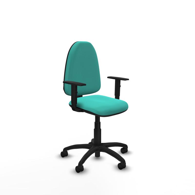 Aına CP similpiel turquesa brazos 1D base poliamida ruedas nailon 50mm