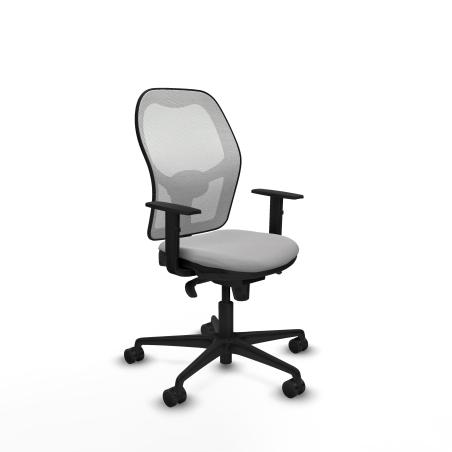 Jorquera sincro malla blanca bali gris claro brazos 1D base nailon ruedas 65mm nailon