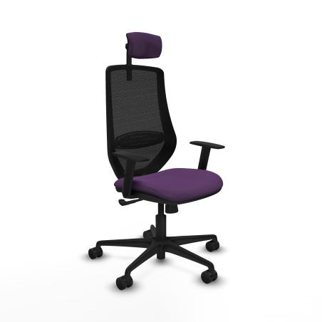 Mardos sincro bali morado brazos 1D base nailon ruedas 65mm nailon cabecero 2D
