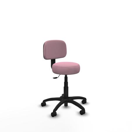 Silla Llanos giratorio bali rosa base poliamida 600 ruedas nailon 50