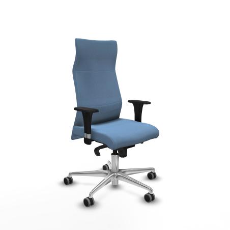 Albacete dirección sincro bali azul cielo brazos 1D cromados base aluminio ruedas 65 engomadas