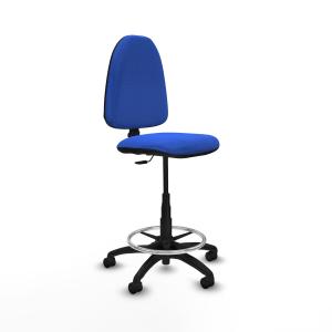 Taburete Aına CP bali azul base poliamida ruedas nailon 50mm
