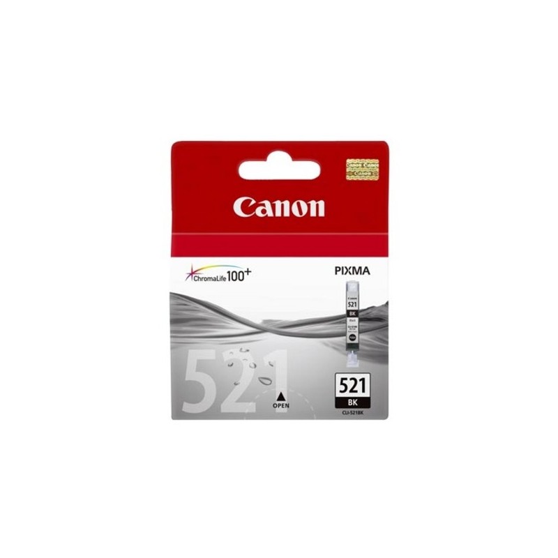 Canon CLI-521 BK cartucho de tinta 1 pieza(s) Original Negro