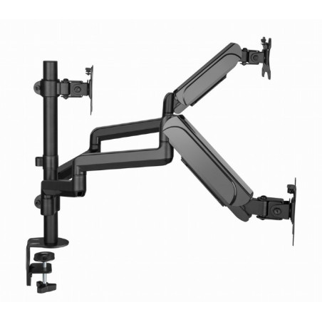Brazo de montaje ajustable montado en mesa para 3 monitores (movimiento completo)