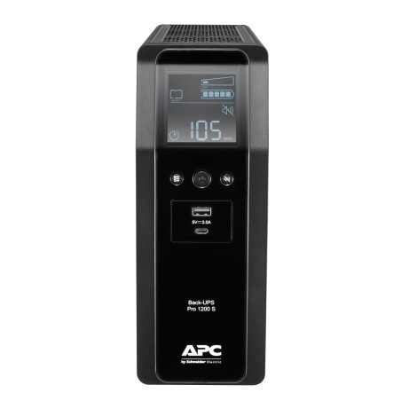 APC BACK UPS PRO BR 1200VA sistema de alimentación ininterrumpida (UPS) Línea interactiva 1,2 kVA 720 W 8 salidas AC