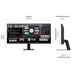 LG 29U511A-B pantalla para PC 73,7 cm (29") 2560 x 1080 Pixeles WFHD LCD Negro